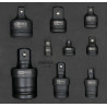 Coffret D'Adaptateurs Et Cardans À Chocs, 9 Pcs