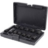 Coffret De 10 Douilles À Chocs 6 Pans 1/2'', 10 À 24 mm, Cardan Et Rallonge