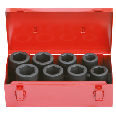 Coffret De Douilles Longues À Chocs 1'', 24 À 38 mm, 8 Pièces