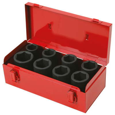 Coffret De 8 Douilles Longues À Chocs 3/4'' 6 Pans, 24 À 36 mm