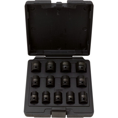 Coffret De 13 Douilles À Chocs 12 Pans 1/2'', 10 À 24 mm