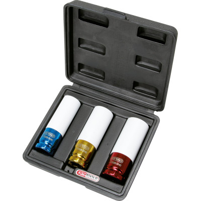 Jeu De 3 Douilles À Chocs 1/2'' Pour Jantes Aluminium, 17, 19, 21 mm