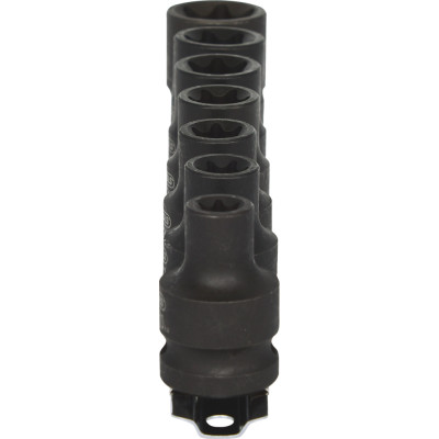 Rail De 7 Douilles À Chocs Courtes Torx® 1/2’’, E10-E24
