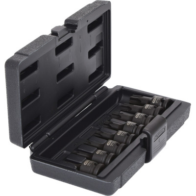 Jeu De 8 Douilles Tournevis À Chocs Courtes Torx® 1/2", T30 À T80