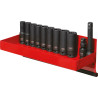 Jeu De 13 Douilles À Chocs Longues 12 Pans 1/2'', 12 À 22 mm Et Accessoires