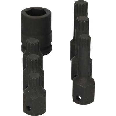 Coffret De 7 Douilles Tournevis À Chocs Courtes Et Longues Xzn® 3/4", M14 À M18