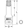 Douille Tournevis À Chocs Longue 1/2'' Xzn®, M18 - L. 75 mm