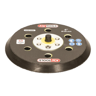 Plateau Velcro D150Mm, 15 Trous Pour Ponceuse 515.1254 Et 515.1257