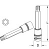 Douille Tournevis Extra-Longue Ribe® 1/2'', M10