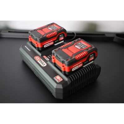 Double Chargeur Rapide 18V 8A Pour Batteries 515.4702F Et 515.4705F