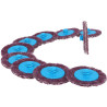 Lot De 10 Disques De Ponçage Violet 50,0 mm - Papier De Verre - Grains 150