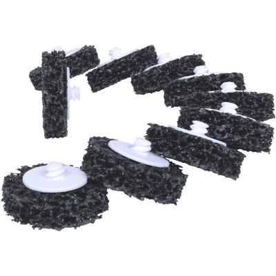 Lot De 10 Disques De Nettoyage Noir 50,0 mm