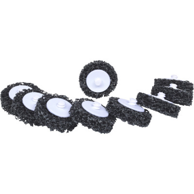 Lot De 10 Disques De Nettoyage Noir 50,0 mm