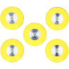 Lot de 5 plateaux velcro pour disques de ponçage diam. 76,5 mm, pour 515.5120 et 515.5111