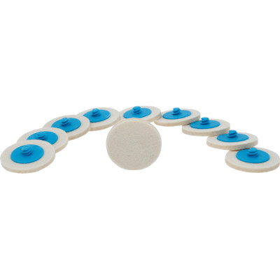 Lot De 10 Disques De Ponçage - 50,0 mm - Paille De Fer