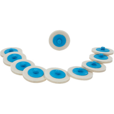 Lot De 10 Disques De Ponçage - 50,0 mm - Paille De Fer