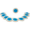 Lot De 10 Disques De Ponçage - 50,0 mm - Paille De Fer