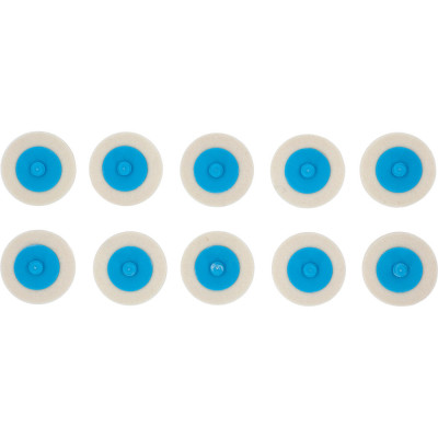Lot De 10 Disques De Ponçage - 50,0 mm - Paille De Fer