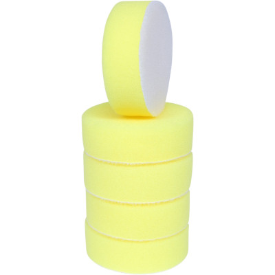 Lot de 5 tampons de nettoyage en plastique jaune, diam. 85 mm pour 515.5120-515.5590-515.5125