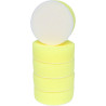 Lot de 5 tampons de nettoyage en plastique jaune, diam. 85 mm pour 515.5120-515.5590-515.5125