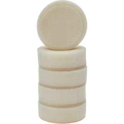 Lot de 5 tampons de nettoyage en plastique blanc, diam. 85 mm pour 515.5120-515.5590-515.5125