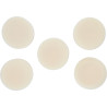 Lot de 5 tampons de nettoyage en plastique blanc, diam. 85 mm pour 515.5120-515.5590-515.5125