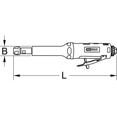 Meuleuse Axiale Longue Pneumatique