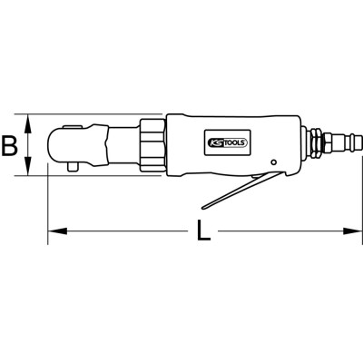Mini Clé À Rochet Pneumatique 1/2'' Slimpower