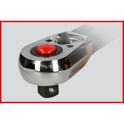 Clé dynamométrique ERGOTORQUEprécision® avec inverseur, 1/2'' - 20-100 Nm + certificat d'étalonnage