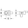 Adapteur Pour Douilles 14X18 mm, 3/4''