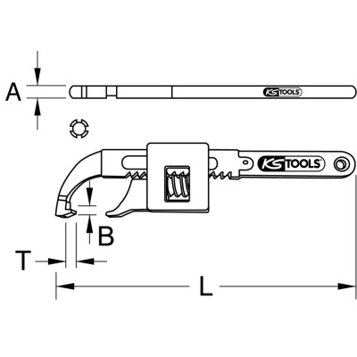 Clé À Ergot À Cremaillère 20-100 mm