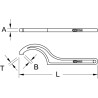 Clé À Ergot Brunie Pour Écrous À Encoches Latérales, 205-220 mm