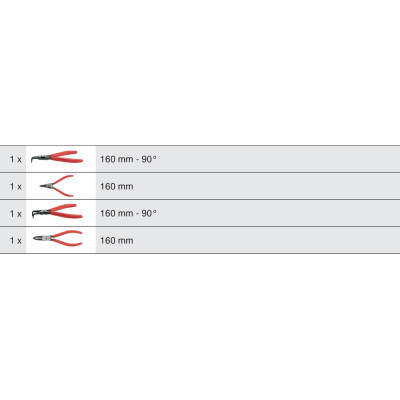 Jeu De Pinces À Circlips® Intérieurs Et Extérieurs, 4Pcs