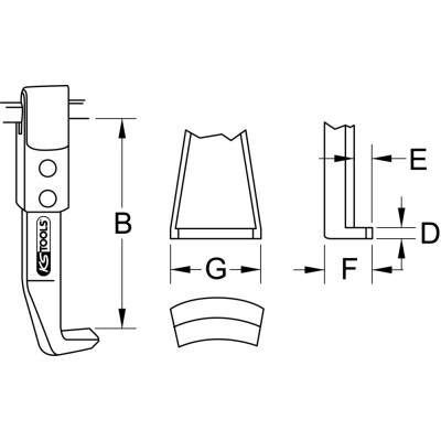Griffe Pour Extracteur 200 mm