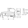 Extracteur Universel À 2 Griffes Utilisation Avec Vérin Hydraulique, 640X225X17