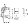Extracteur Universel À 3 Griffes Utilisation Avec Vérin Hydrau, 500X440X17 mm