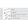 Module De Douilles Longues Et Accessoires 1/2'', 17 Pièces