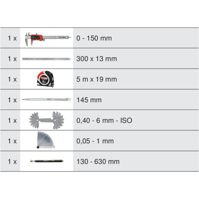 Module D'Outils De Mesure, 7 Pièces