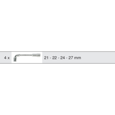 Module De Clés À Pipe Débouchées - 6 Pans, 4 Pièces
