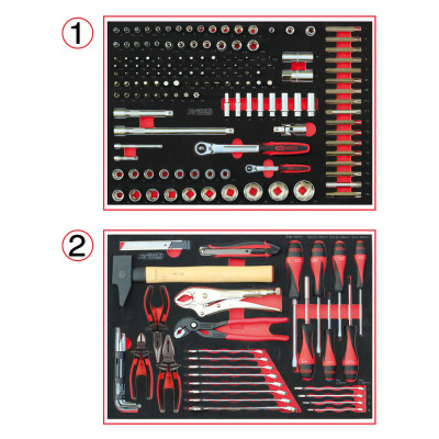 Servante Ultimate Blanche 7 Tiroirs Équipée De 184 Outils