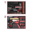 Servante Ultimate Blanche 7 Tiroirs Équipée De 184 Outils