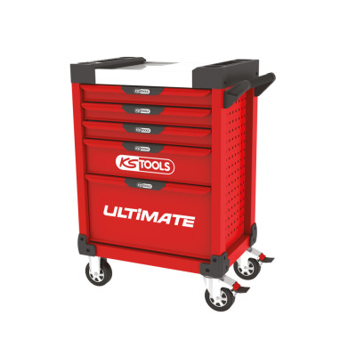 Servante ULTIMATE 5 tiroirs avec composition d’outils pour la carrosserie, 166 pièces