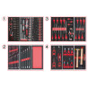 Servante Ultimate Rouge 5 Tiroirs Équipée De 241 Outils