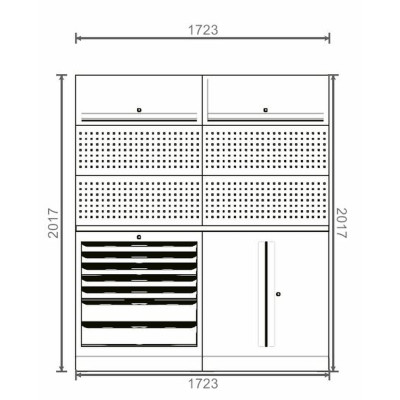 Composition De Meubles D'Atelier Srm 1,72 M