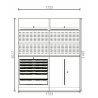 Composition De Meubles D'Atelier Srm 1,72 M