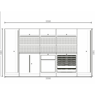 Composition De Meubles D'Atelier Srm 3,6 M