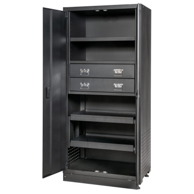 Armoire Double À Tiroirs Et Bas Perforé, L. 903 X P. 518 X H.1950 mm