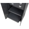 Armoire Double À Tiroirs Et Bas Perforé, L. 903 X P. 518 X H.1950 mm