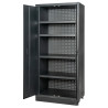 Armoire Double Perforée À 4 Étagères, L. 903 X P. 518 X H. 1950 mm