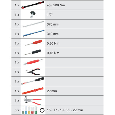 Module Spécial Démontage De Roues, 16 Pièces